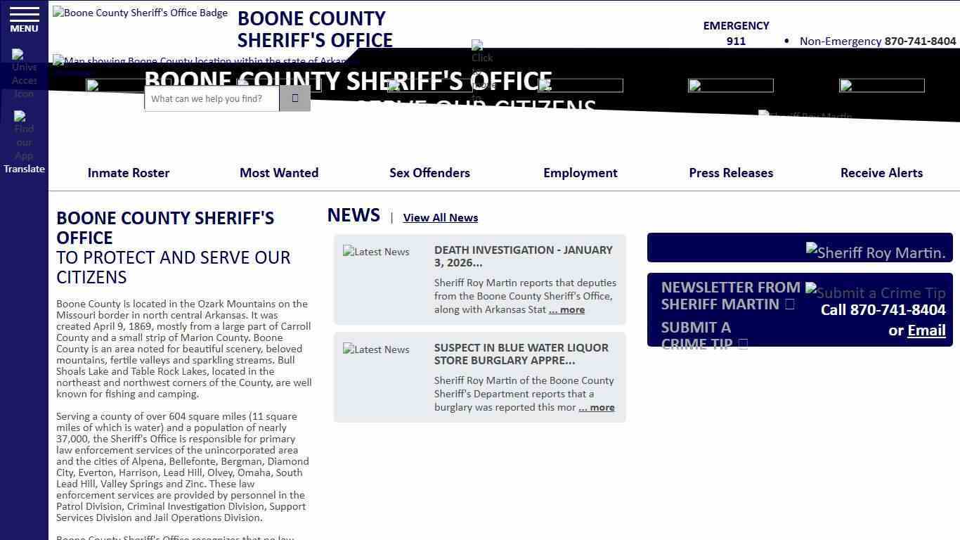 Boone County Sheriff AR